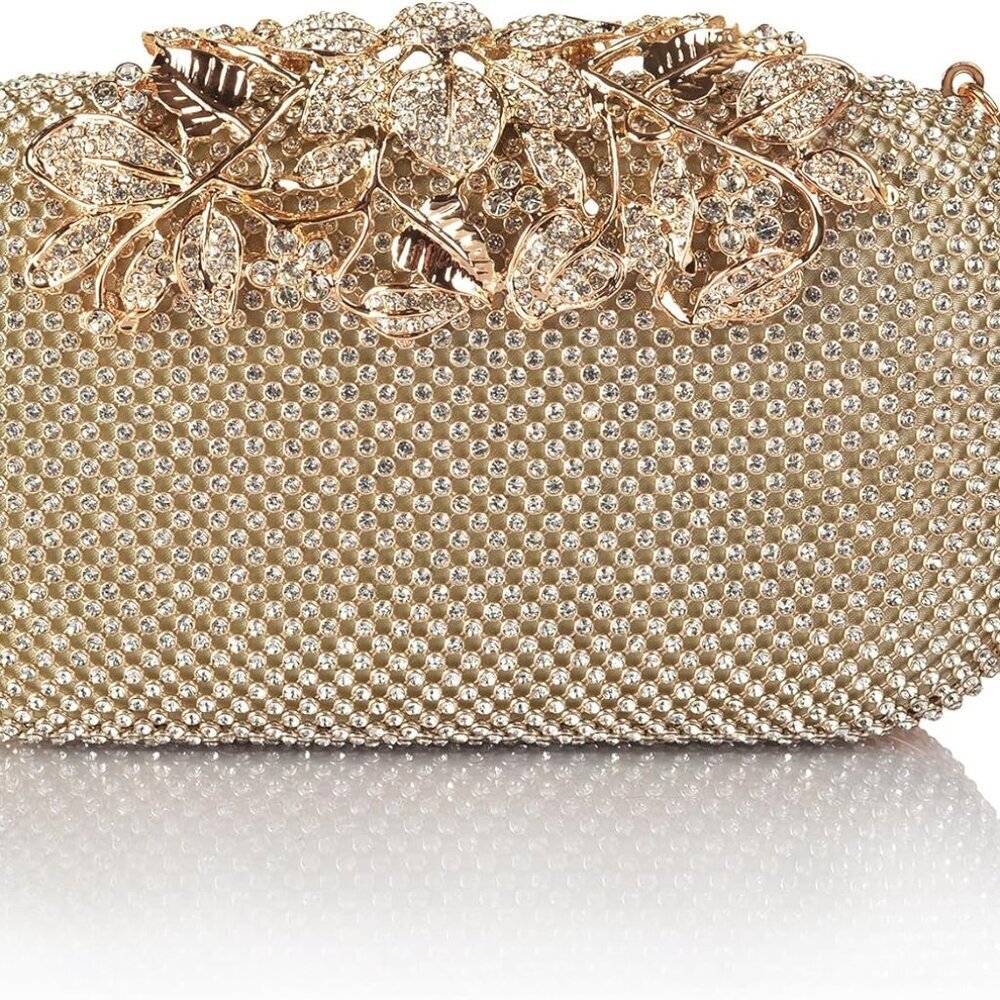 Crystal Evening Bag Rhinestone Bride and Bridesmaid Wedding Prom Party Formal Cl